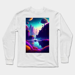 Iridescent Dreamscape Long Sleeve T-Shirt
